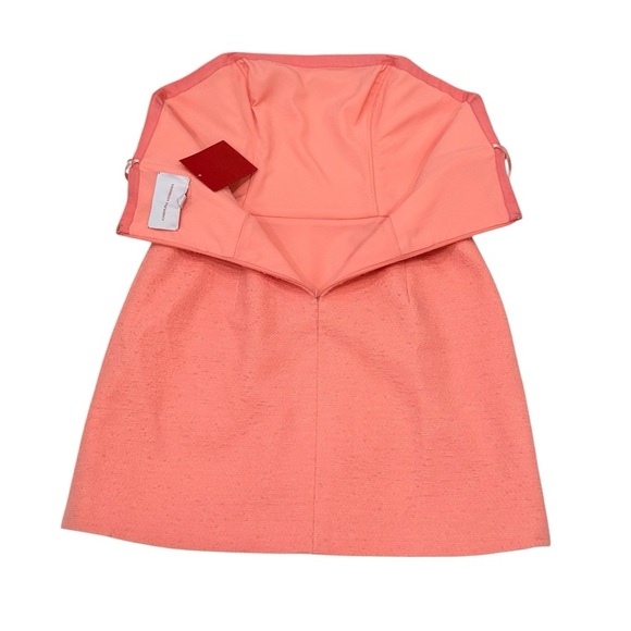 Carolina Herrera SZ 12 Embroidered Slub Cotton Mini Dress Resort 25’ Sunset NWT - Picture 10 of 16